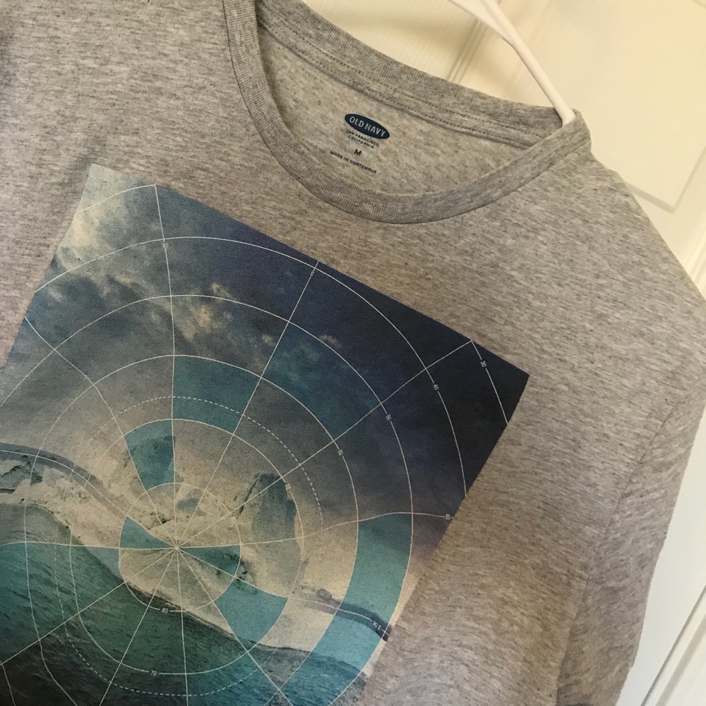 Grey pattern tee - Picture 2 of 2